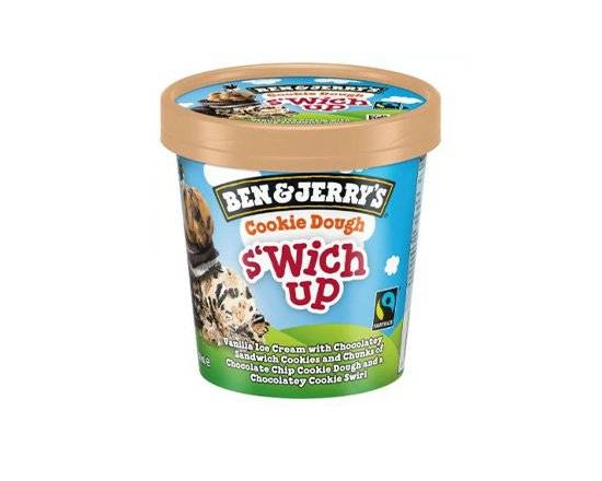 BEN & JERRYS COOKIE DOUGH SWICH UP 458ML