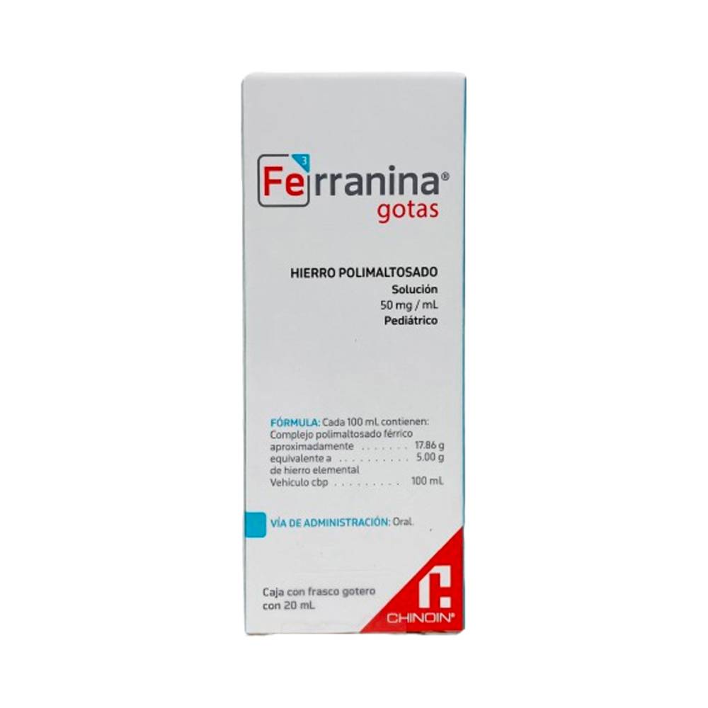 Takeda · Ferranina hierro polimaltosado solución pediátrica 50 mg (20 ml)