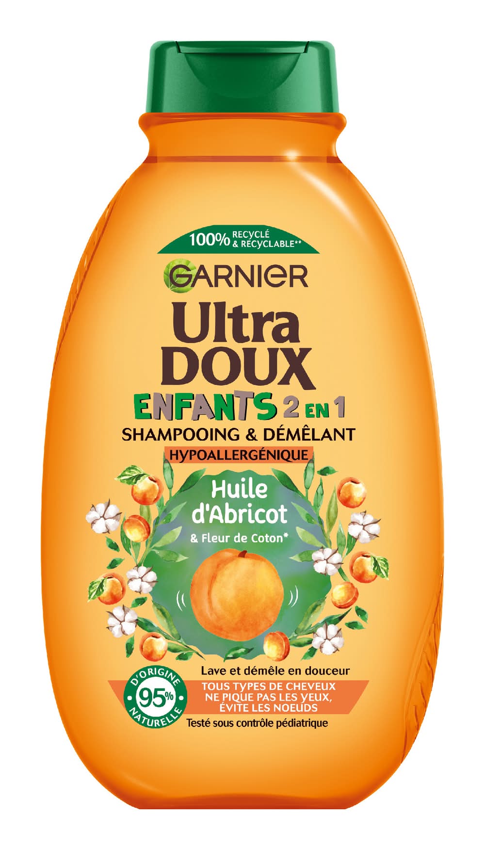 Garnier - Ultra doux shampoing et démêlant disney roi lion enfant abricot (300ml)