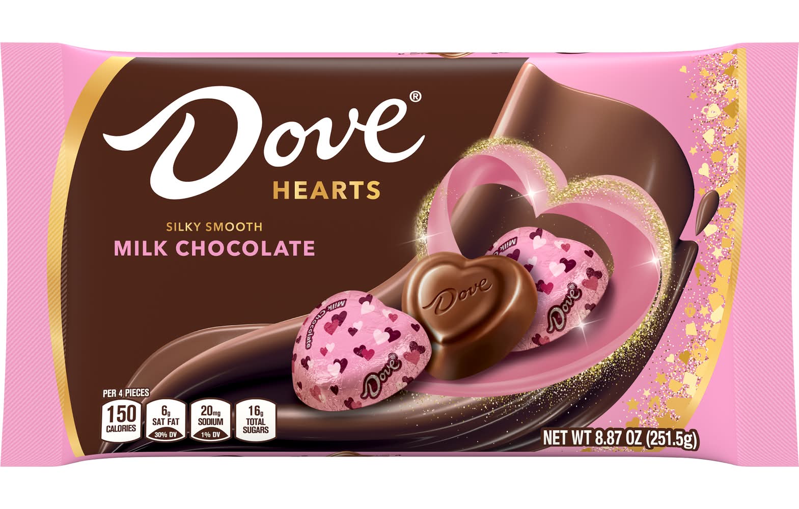 Dove Hearts Silky Smooth Milk Chocolate (8.9 oz)