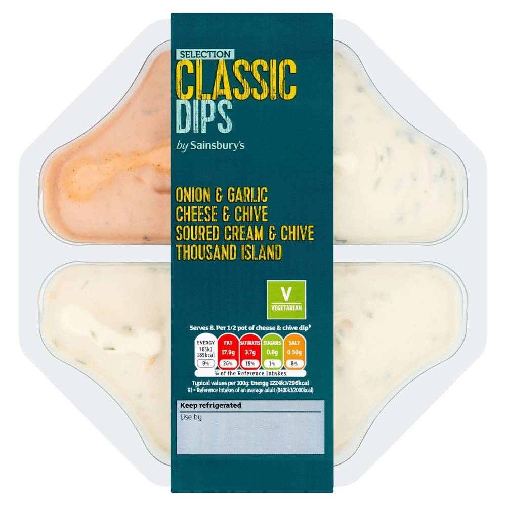 Sainsbury's Classic Dip Selection 500g