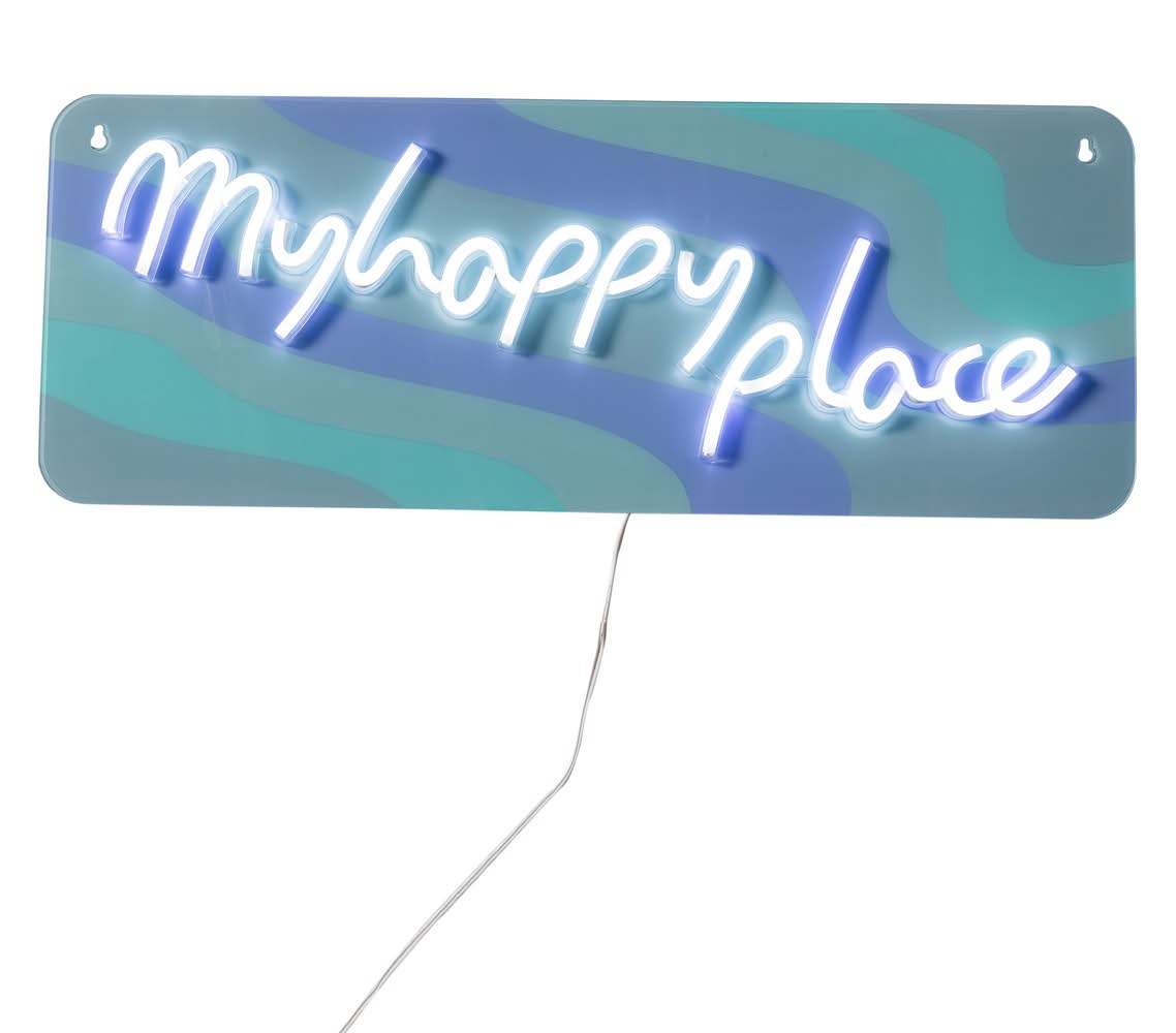 My Happy Place LED Wall Light 23.6in x 9.1in