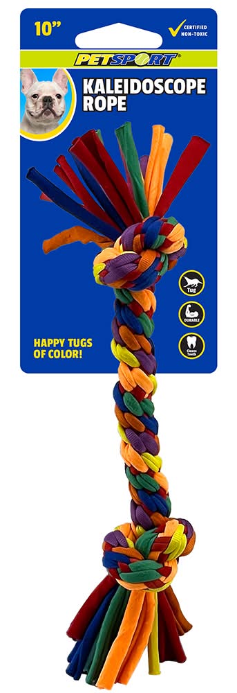 Petsport Kaleidoscope 2 Knot Rope Dog Toy (Small)