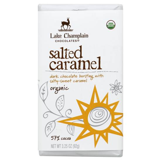 Lake Champlain Organic Salted Caramel Chocolate Bar (3.3 oz)