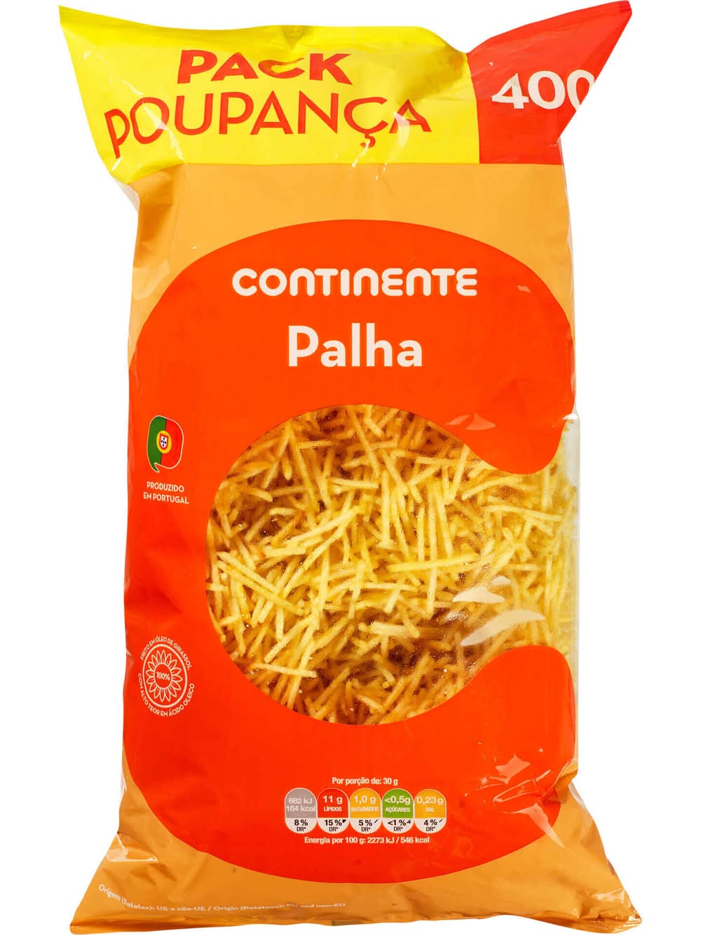 Batata Frita Palha Pack Poupança Continente (emb. 400 gr)