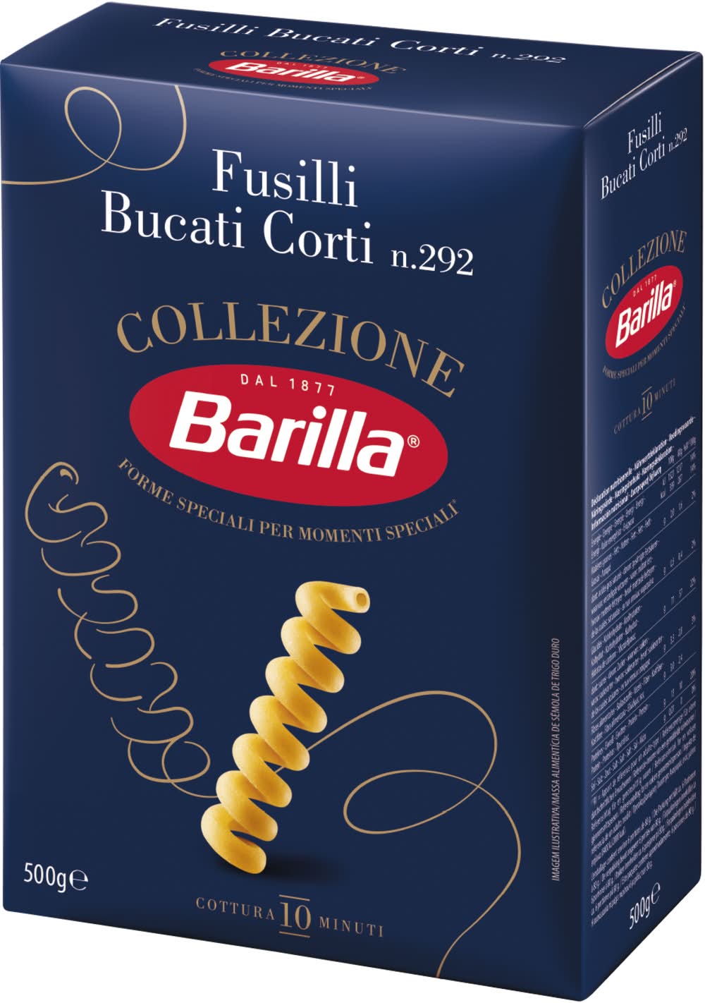 Barilla - Pâtes fusilli bucati corti collezione (500g)