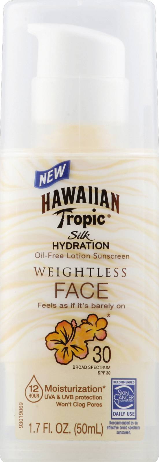 Hawaiian Tropic Silk Hydration Weightless Face Spf 30 Sunscreen (1.7 oz)