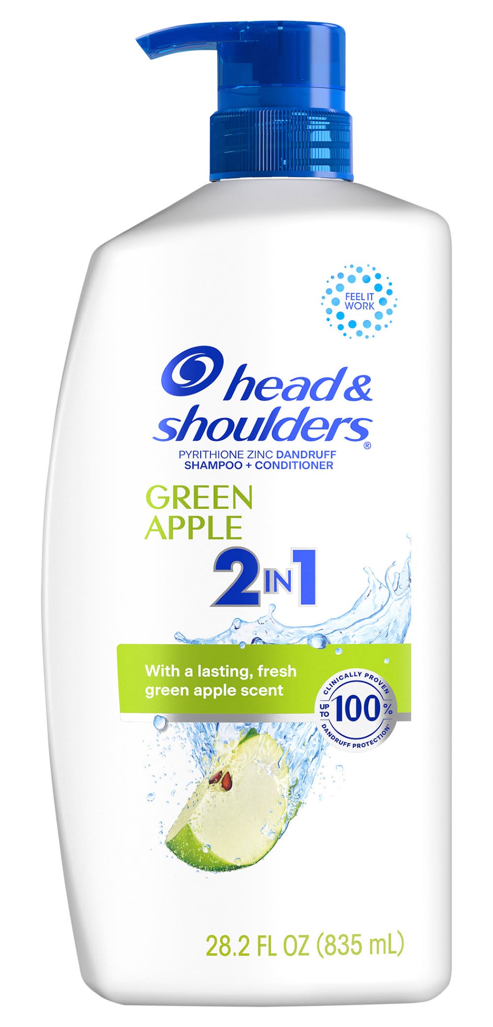 Head & Shoulders Green Apple Scent 2 in 1 Shampoo + Conditioner (28.2 fl oz)