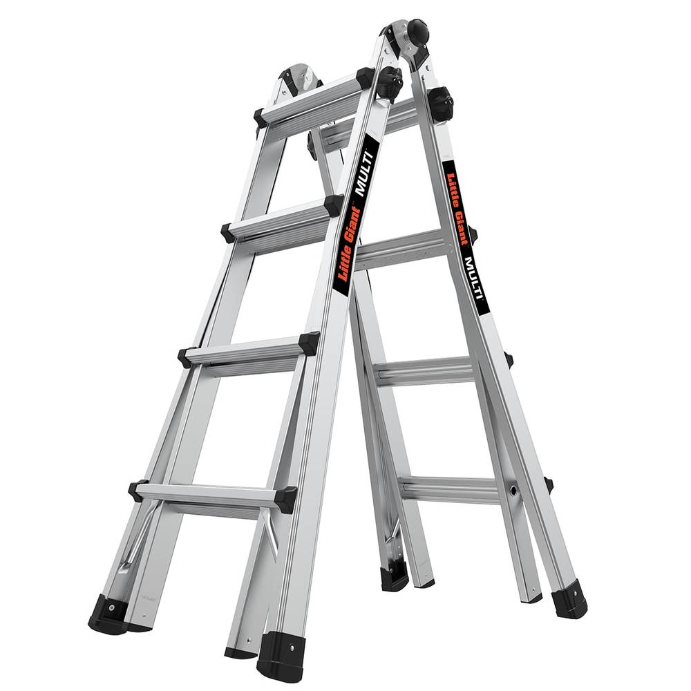 Little Giant Ladders Multi M17 18-ft Reach Type 1a- 300-lb Load Capacity Telescoping Multi-Position Ladder | 16517-002