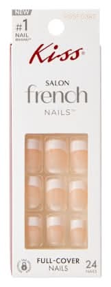 Kiss® Salon French Moon Pink Full-Cover Nails 24-Count