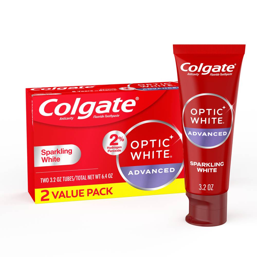 Colgate Anticavity Advanced Sparkling White Fluoride Toothpaste (6.4 oz)