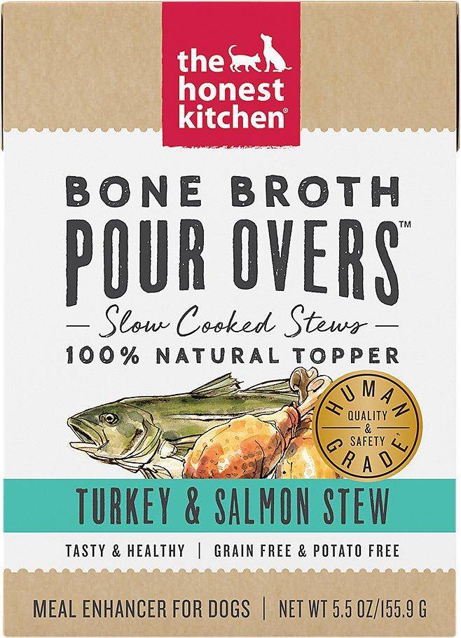 The Honest Kitchen Bone Broth Pour Overs Turkey & Salmon Stew (5.5 oz)