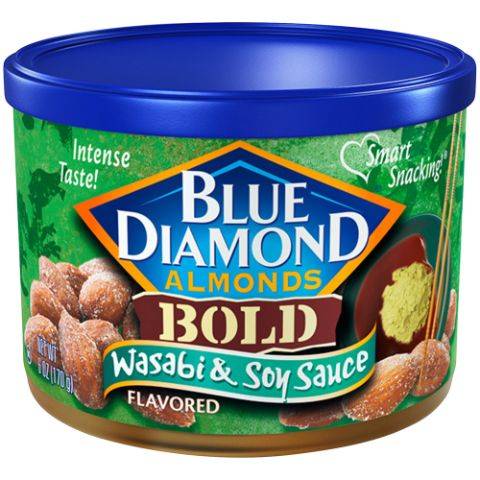 Blue Diamond Wasabi & Soy Sauce Almonds 6oz
