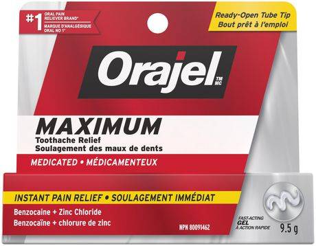 Orajel Maximum Toothache Reflief Gel (9.5 g)