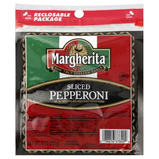 Margherita Pepperoni Sliced Pillow pack (8 oz)