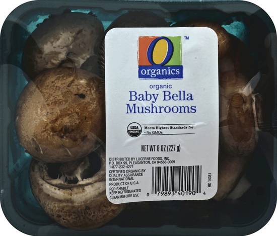 Order O Organics · Organic Baby Bella Mushrooms (8 oz) food online from Safeway store, Eureka on bringmethat.com