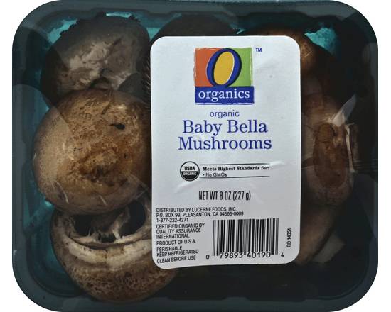O Organics · Organic Baby Bella Mushrooms (8 oz)