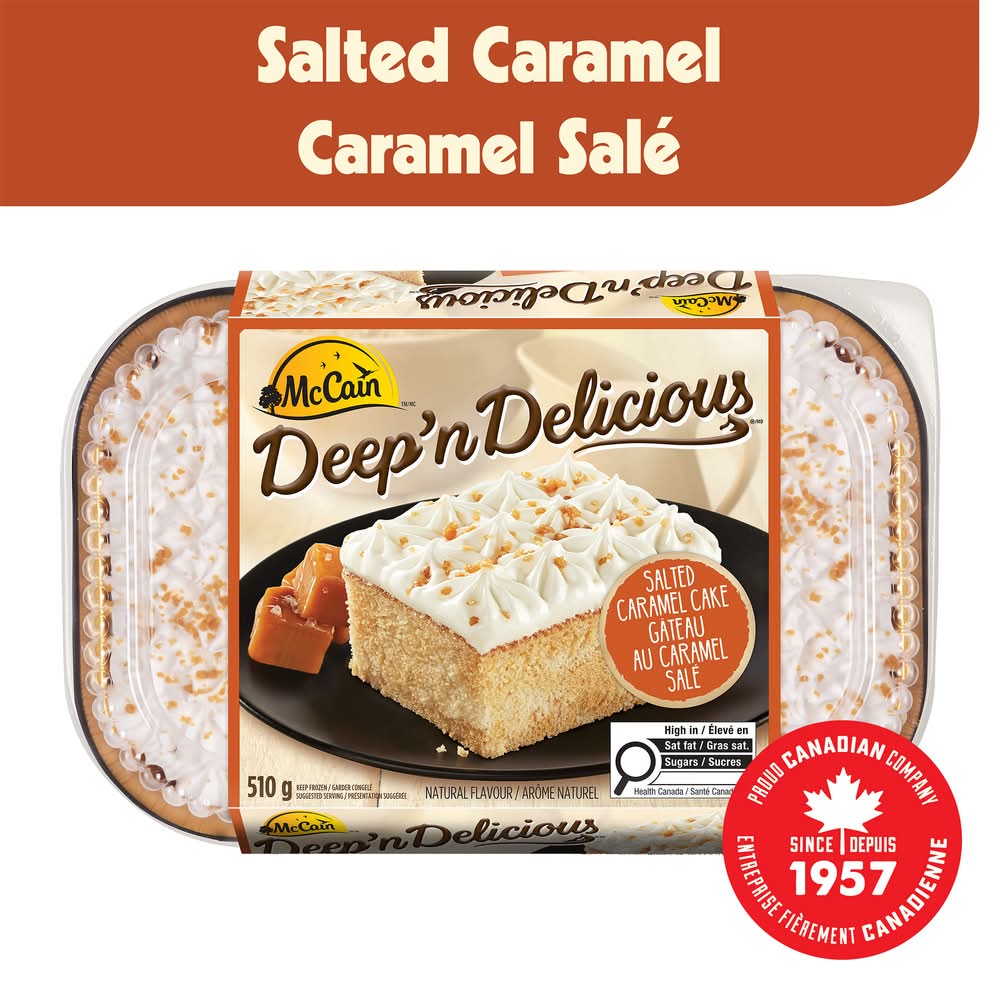 McCain Deep'n Delicious Cake, Salted Caramel (510 g)