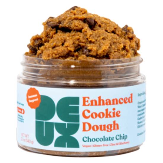DEUX Enhanced Chocolate Chip Cookie Dough; Immune Support 12oz