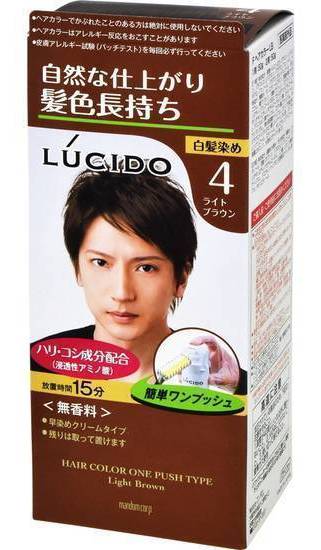 ルシードワンプッシュケアカラー４ライトブラウン:4902806121865