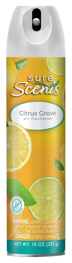 Sure Scents Aerosol Air Freshener, Citrus (10 oz)