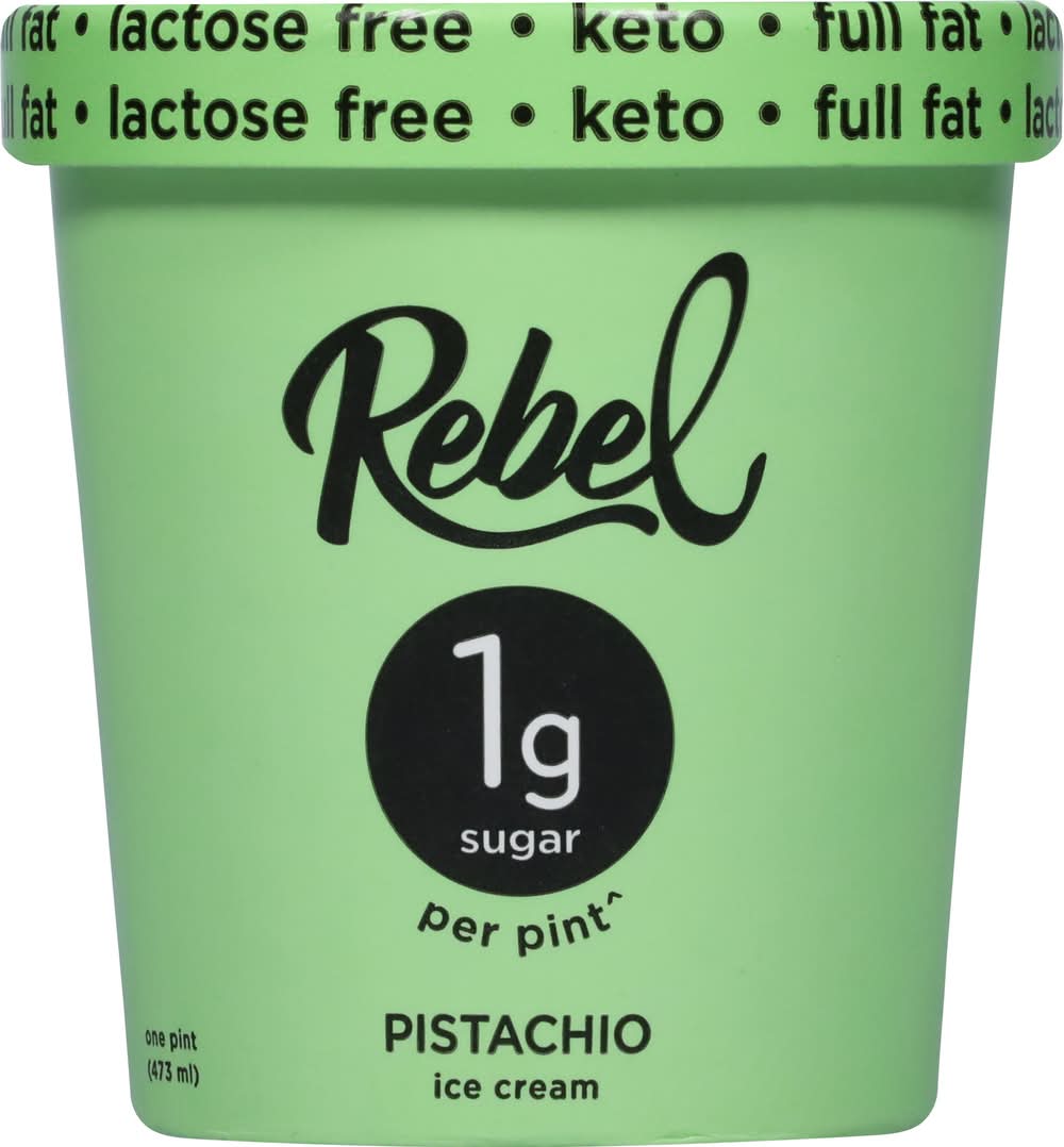 Rebel Ice Cream, Pistachio (1 pint)