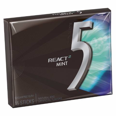 5 React Mint Gum 15 Count