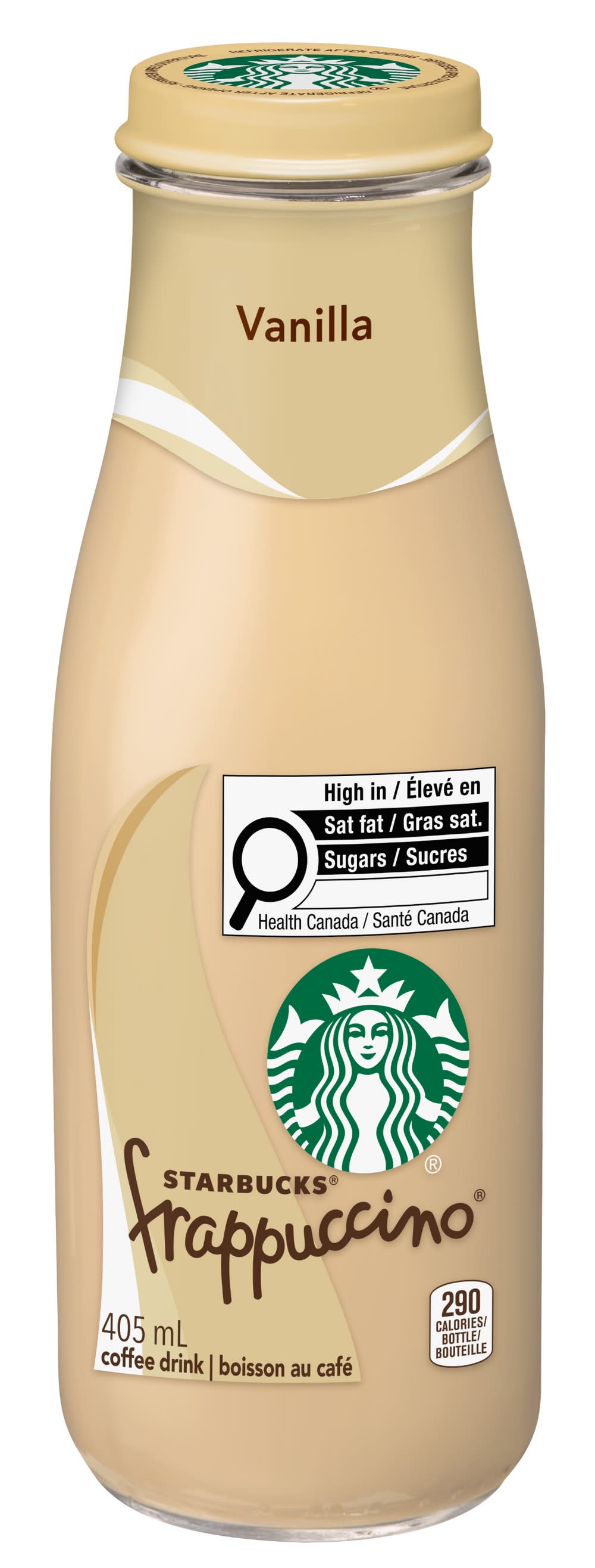 Starbucks Frappuccino Coffee Drink, Vanilla (405 ml)