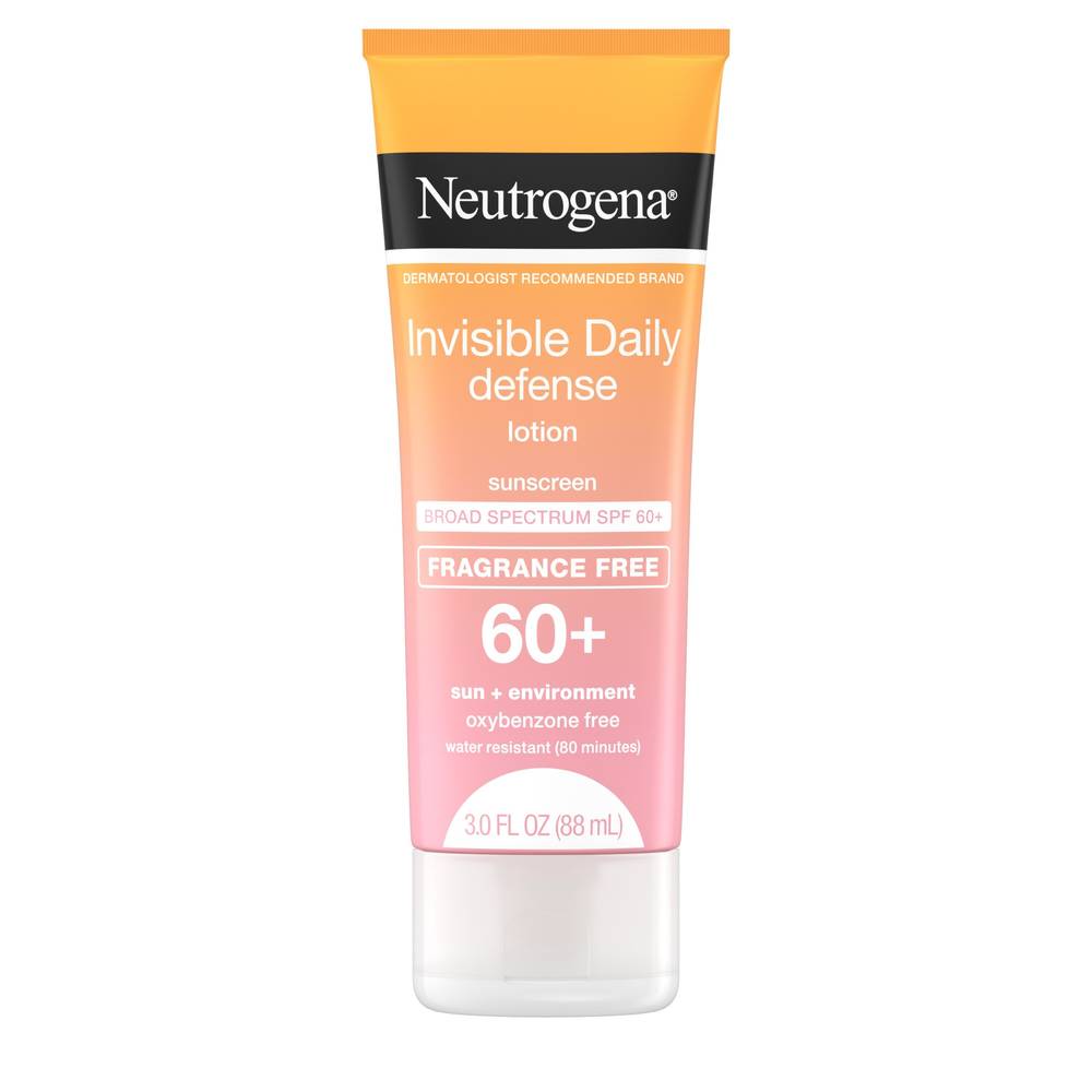 Neutrogena Invisible Daily Defense Sunscreen Lotion Spf 60+