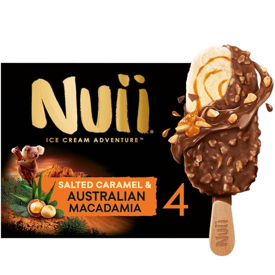 Nuii - Macadamia d’australie et caramel salé (4 pièces)