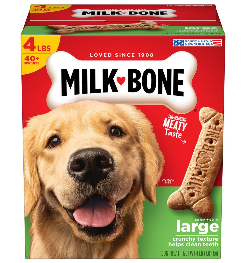 Milk-Bone Biscuits For Large Dogs Snacks (4 lbs)