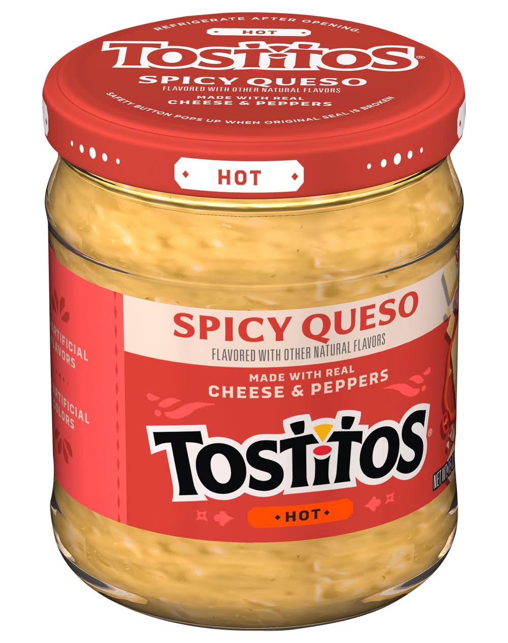 Tostitos Cheese Dip, Hot Spicy Queso (15 oz)