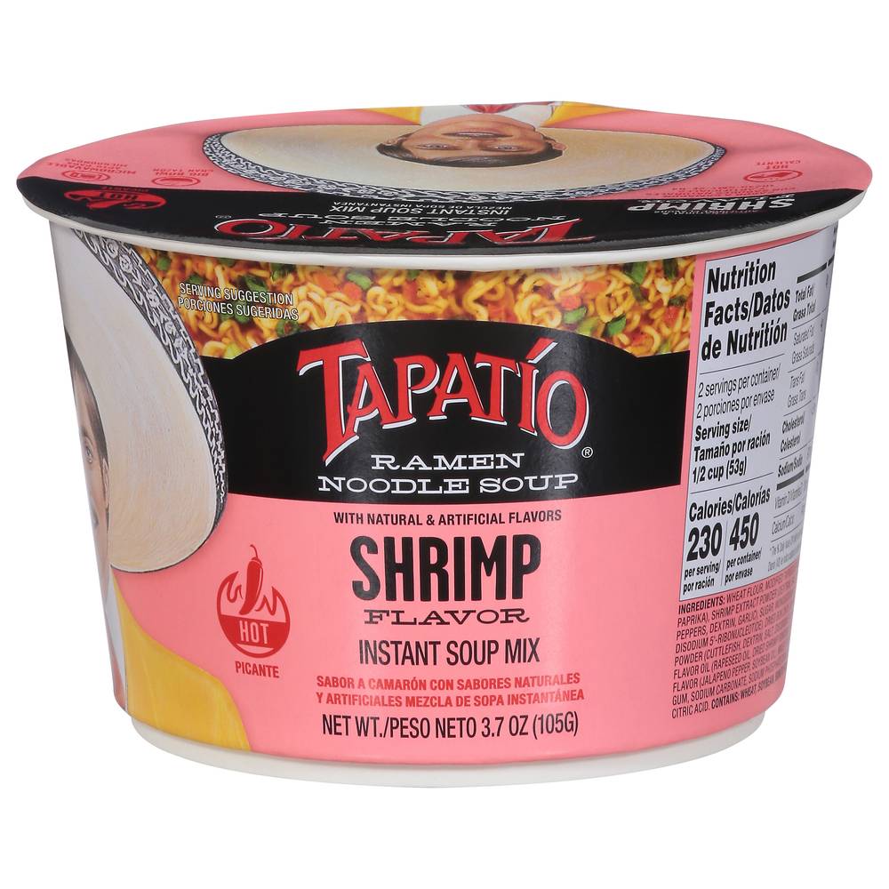 Tapatio Shrimp Flavor Ramen Noodle Soup (3.7 oz)