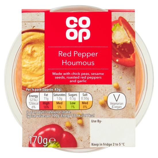 Co-op Red Pepper Houmous (170g)