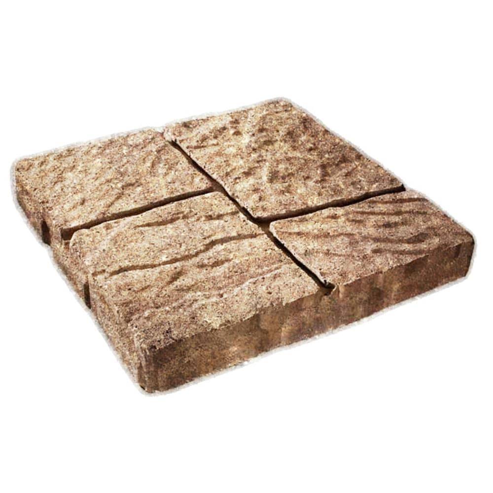 16-in L x 16-in W x 2-in H Square Tan/Sand Concrete Patio Stone | 20289