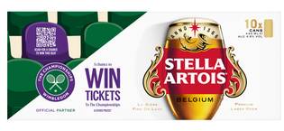 Stella Artois Belgium Premium Lager Beer Cans 10 x 440ml