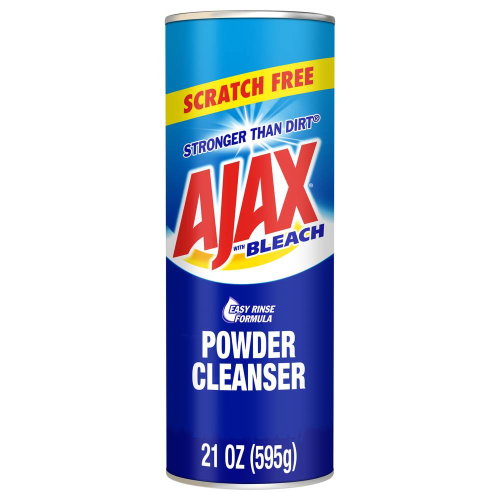 Ajax Strogner Than Dirt Scratch Free Powder Cleanser With Bleach