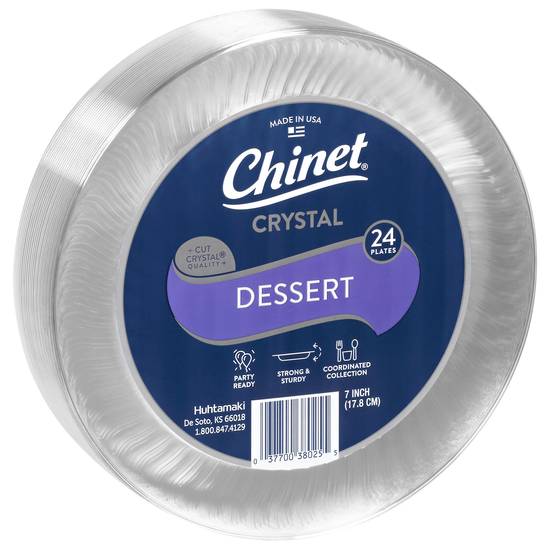 Chinet Cut Crystal 7 Inch Dessert Plates (24 ct)