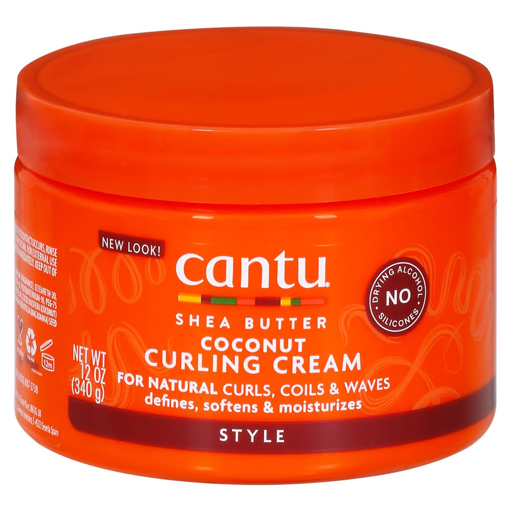 Cantu Shea Butter Curling Cream, Coconut (12 oz)