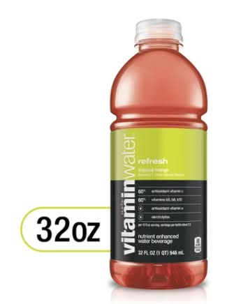 Vitaminwater Refresh Tropical Mango 32 oz Bottle