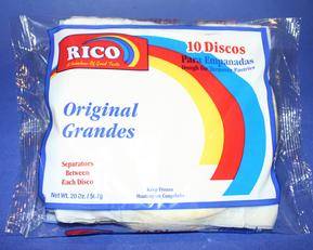 Frozen Rico - Disco Blanco Grande (Dough for Empanadas) - 24/20 oz pkg