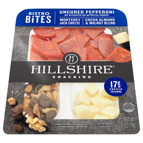 Hillshire Bistro Bites Uncured Pepperoni Cheese & Nuts Snacking
