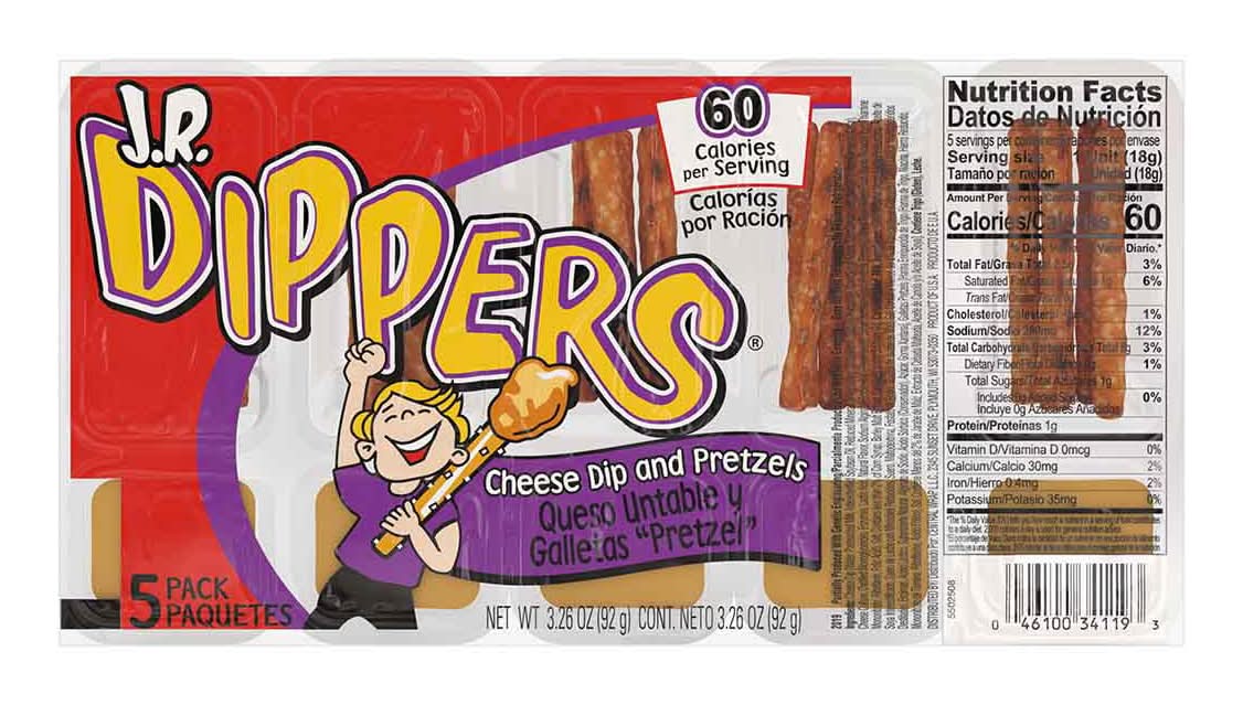 Clover Valley Cheeze & Pretzels Cheese Dip With Pretzel Sticks 5 Pk