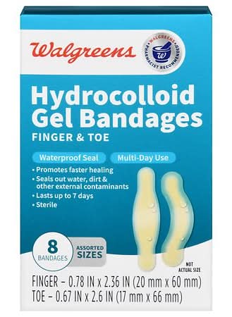 Walgreens Hydrocolloid Gel Bandages Finger & Toe