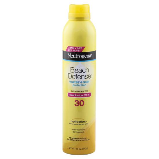 Neutrogena Beach Defense Spray Body Sunscreen, Spf 30 (8.5 oz)