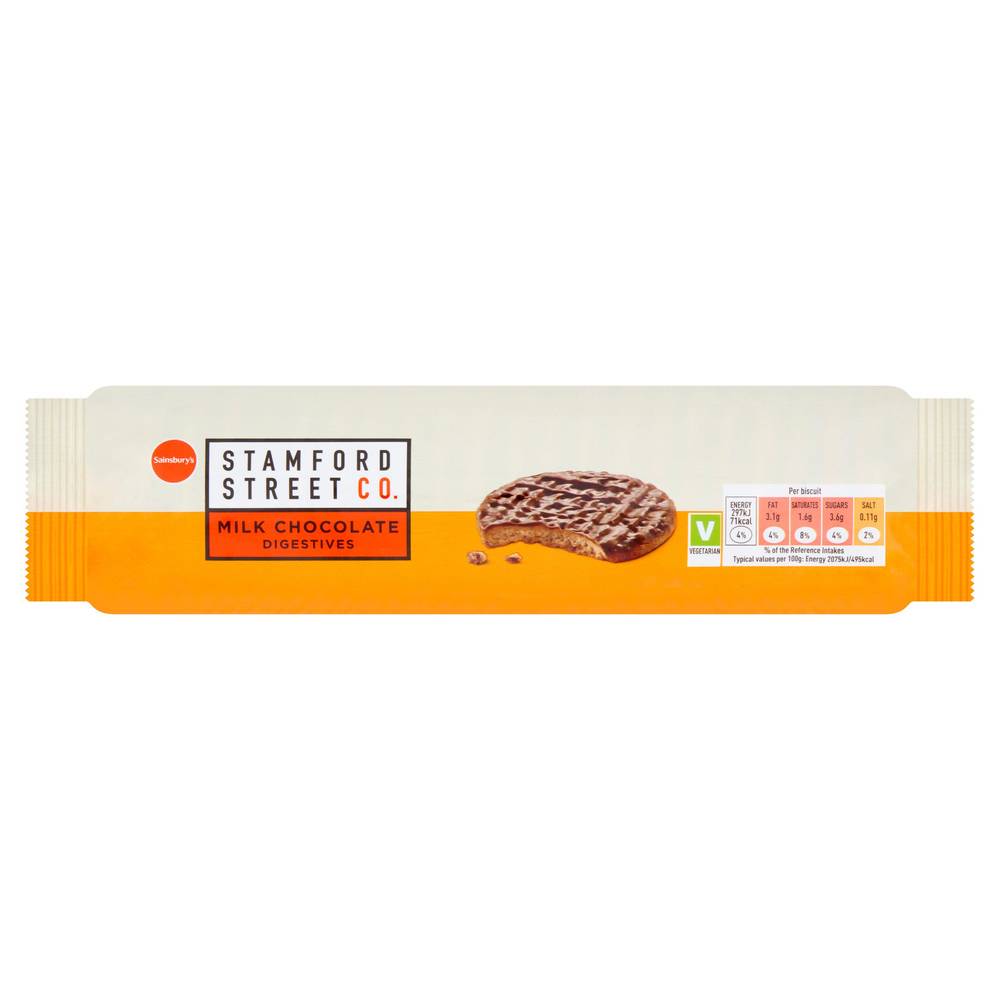 Sainsbury's Milk Chocolate Digestive Biscuits, Basics 300g