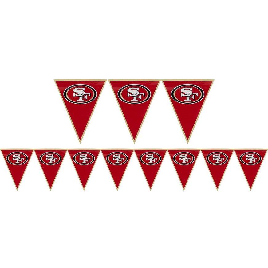 San Francisco 49ers Pennant Banner