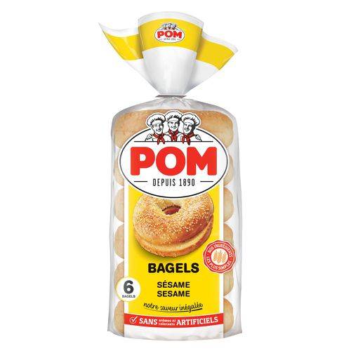 Pom bagels au sésame - sesame bagels (6 units)