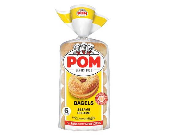Pom · Bagels au sésame - Sesame bagels (6 units)