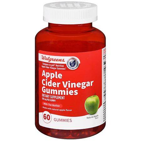 Walgreens Natural Apple Cider Vinegar Gummies